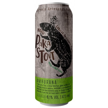 Cerveja WOOD PaKaStout Amburana 473ml